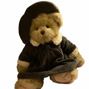 Plush Teddy Bear with Hat - Tri-Russ Int’l Harvest Moon -Adult owned. 12 inch